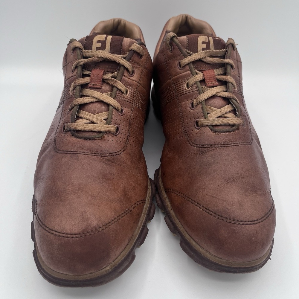 FootJoy Casual‎ Brown Leather Golf Shoes Men's Size 11.5M Spikeless Comfort - Picture 2 of 7